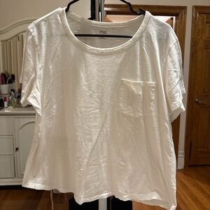 a.n.a Women's White Short Sleeve Tee